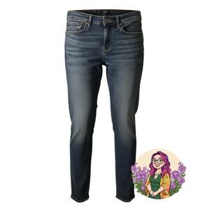 Levi Strauss Signature Womens Straight Fit Denim Jeans Blue Size 10L Casual Work